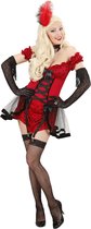 Widmann - Jaren 20 Danseressen Kostuum - Cabaret Meisje - Vrouw - rood - Large - Carnavalskleding - Verkleedkleding