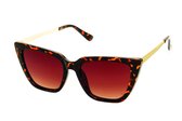 Kost Zonnebril 21-008 Dames Cat-eye Gradiënt Bruin/goud/oranje