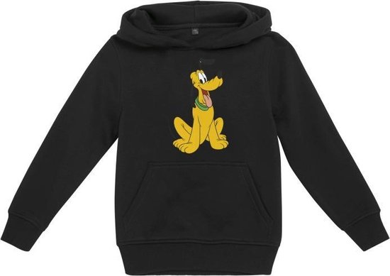 doorgaan met Door retort Disney Mickey Mouse Kinder hoodie/trui -Kids 158- Pluto Pose Zwart | bol.com