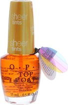 OPI Sheer Tints Top Coat 15ml - Im Never Amberrassed NTS01