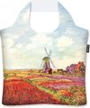 Ecozz - Draagtas opvouwbaar met rits - Tulip Fields in Holland - Claude Monet