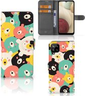 Wallet Bookcase Samsung Galaxy A12 Telefoonhoesje Bears