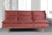 Sortio Home - Bank Milie - Rose - Slaapbank - Velvet