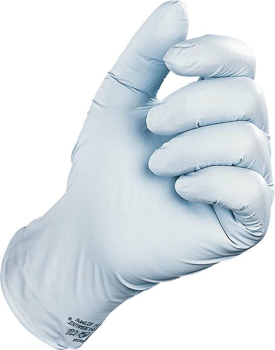 Nitril gants jetables KCL Dermatril 741, exempt de poudre, 280 mm XL