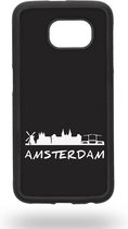 Amsterdam black and white Telefoonhoesje - Samsung Galaxy S6