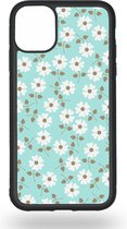 Blauw Grijs Bright Daisy Telefoonhoesje - Apple iPhone 11