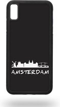 Amsterdam black and white Telefoonhoesje - Apple iPhone Xs Max