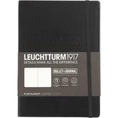 Bullet Journaling Notebook , A5 14x21 cm, dikte 2 cm, zwart, 1stuk, 240 pagina´s
