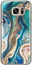 Samsung Galaxy S7 siliconen hoesje - Magic marble - Soft Case Telefoonhoesje - Multi - Marmer