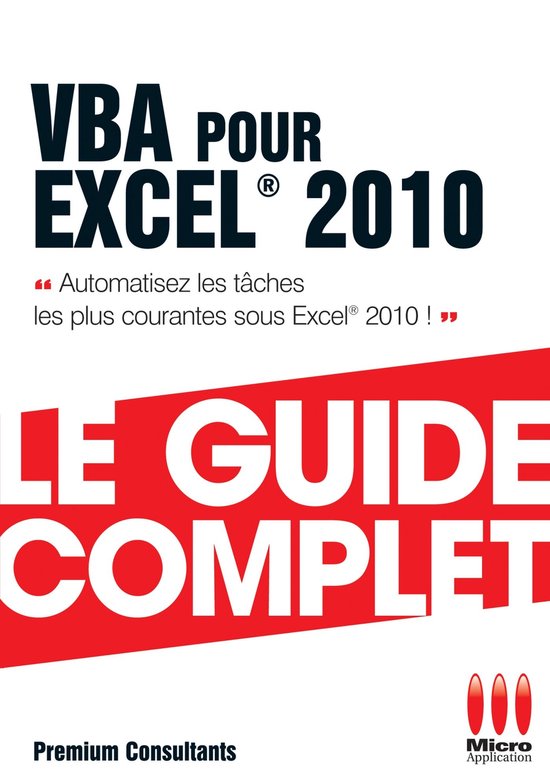 Vba Pour Excel 2010 Guide Complet - cover