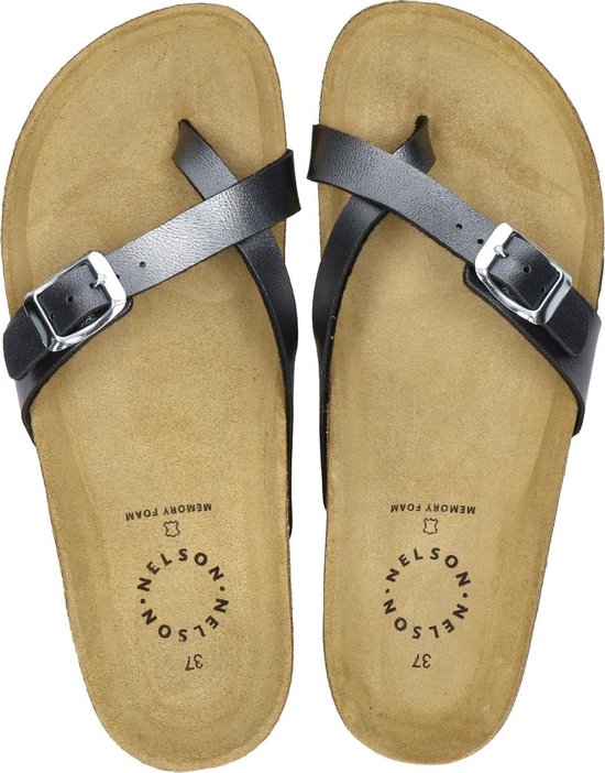 Nelson dames slipper - Antraciet - Maat 42 | bol.com