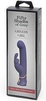 Greedy Girl Power Thrust Motion G-Spot Vibrator - Purple - Thrusting Vibrators