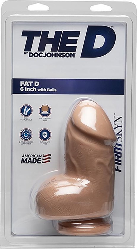 Fat D - 6 Inch with Balls - FIRMSKYN - Vanilla - Realistic Dildos