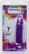 7 Inch Realistic Cock with Balls - Purple - Realistic Dildos