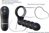 Remote Control Double Penetrator - Black - Cock Rings