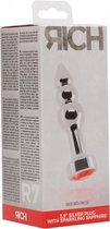 R7 - Silver Plug - 3,9 Inch - Red Sapphire - Butt Plugs & Anal Dildos