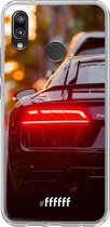 Huawei P20 Lite (2018) Hoesje Transparant TPU Case - Audi R8 Back #ffffff