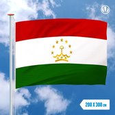 Vlag Tadzjikistan 200x300cm - Glanspoly