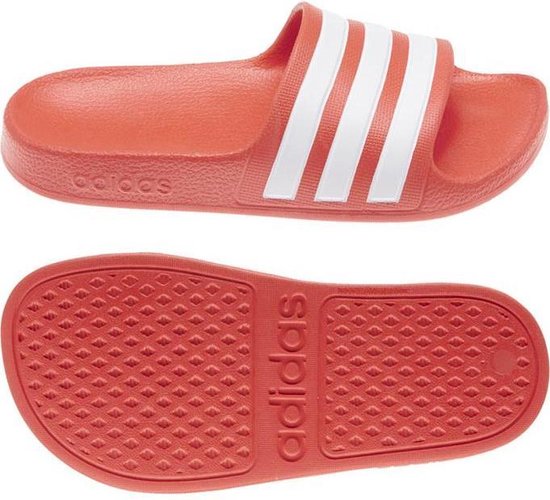 Adidas Adilette Aqua jongens slippers rood bol