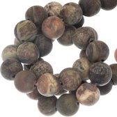 Ocean Jaspis Frosted Kralen (8 mm) 48 Stuks