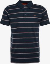 Unsigned heren polo met strepen - Blauw - Maat XL