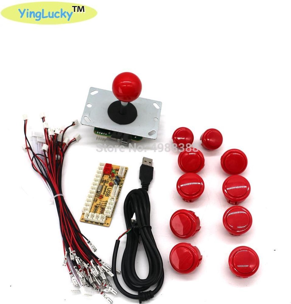 Kit arcade zéro délai encodeur usb vers pc, joystick sanwa et boutons