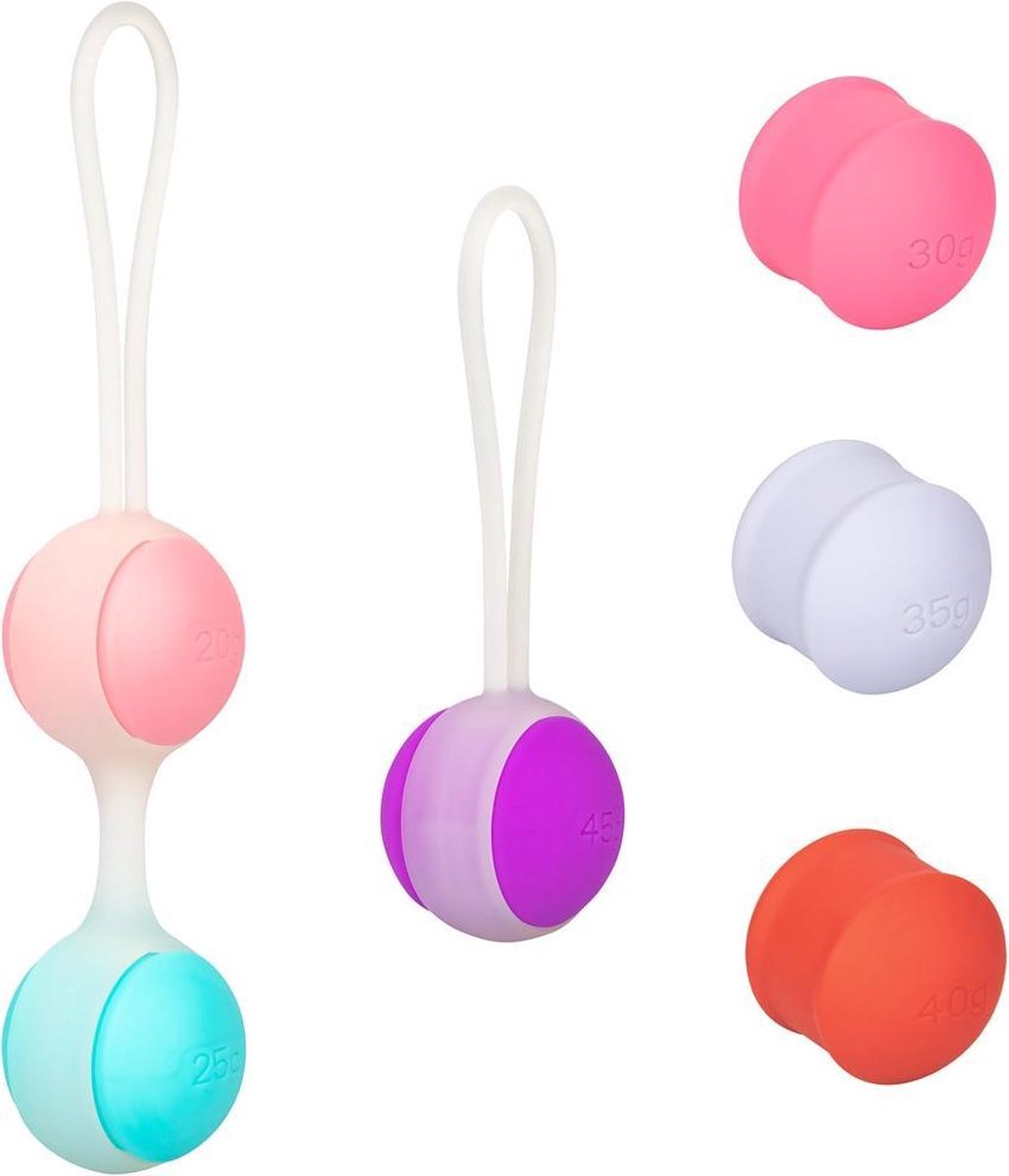California Exotics - Verzwaarde Kegel Set met Verwisselbare Gewichten