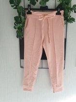 Broek van een zachte jogging stof roze/zalm122/128