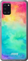 Samsung Galaxy A31 Hoesje Transparant TPU Case - Rainbow Tie Dye #ffffff