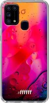 Samsung Galaxy M31 Hoesje Transparant TPU Case - Colour Bokeh #ffffff