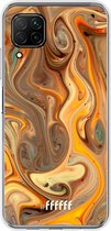 Huawei P40 Lite Hoesje Transparant TPU Case - Brownie Caramel #ffffff