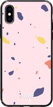 iPhone X Hoesje TPU Case - Terrazzo N°8 #ffffff