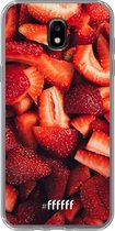 Samsung Galaxy J5 (2017) Hoesje Transparant TPU Case - Strawberry Fields #ffffff