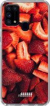 Samsung Galaxy M31 Hoesje Transparant TPU Case - Strawberry Fields #ffffff