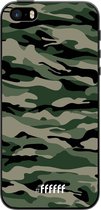 iPhone 5 Hoesje TPU Case - Woodland Camouflage #ffffff