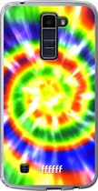 LG K10 (2016) Hoesje Transparant TPU Case - Hippie Tie Dye #ffffff