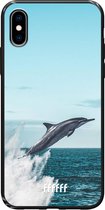 iPhone Xs Hoesje TPU Case - Dolphin #ffffff
