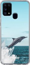 Samsung Galaxy M31 Hoesje Transparant TPU Case - Dolphin #ffffff