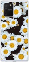 Samsung Galaxy S10 Lite Hoesje Transparant TPU Case - Daisies #ffffff