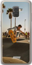 Samsung Galaxy A8 (2018) Hoesje Transparant TPU Case - Let's Skate #ffffff