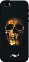 iPhone 5s Hoesje TPU Case - Gold Skull #ffffff
