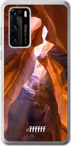 Huawei P40 Hoesje Transparant TPU Case - Sunray Canyon #ffffff