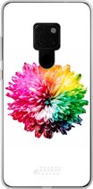 Huawei Mate 20 Hoesje Transparant TPU Case - Rainbow Pompon #ffffff