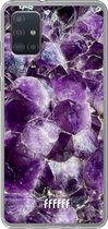 6F hoesje - geschikt voor Samsung Galaxy A52 - Transparant TPU Case - Purple Geode #ffffff