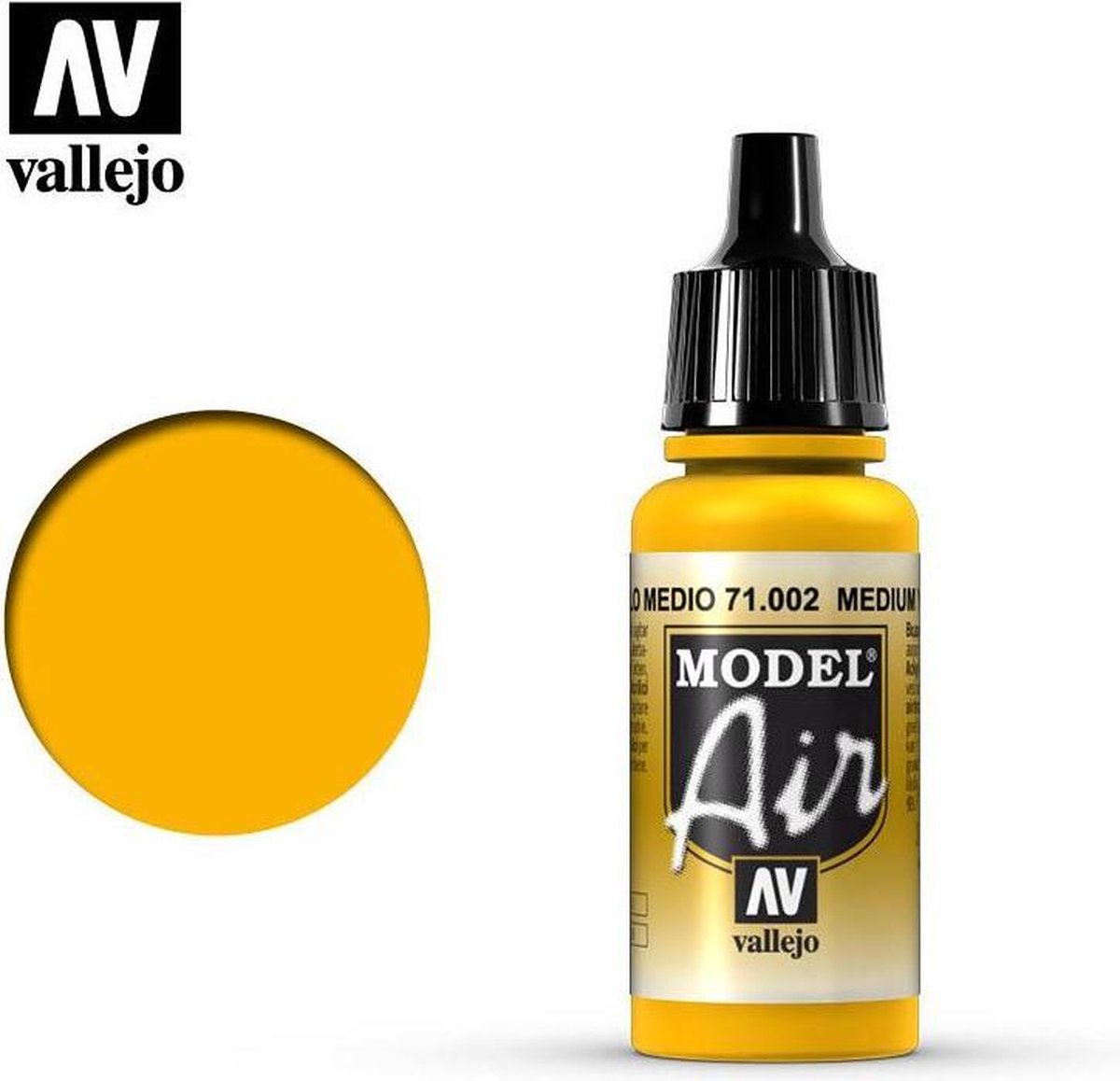Afbeelding van product Vallejo 71002 Model Air Yellow - Acryl Verf flesje