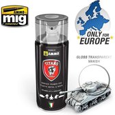 AMMO MIG TTH114 Transparent Varnish - Gloss - Acryl spray Verf spuitbus