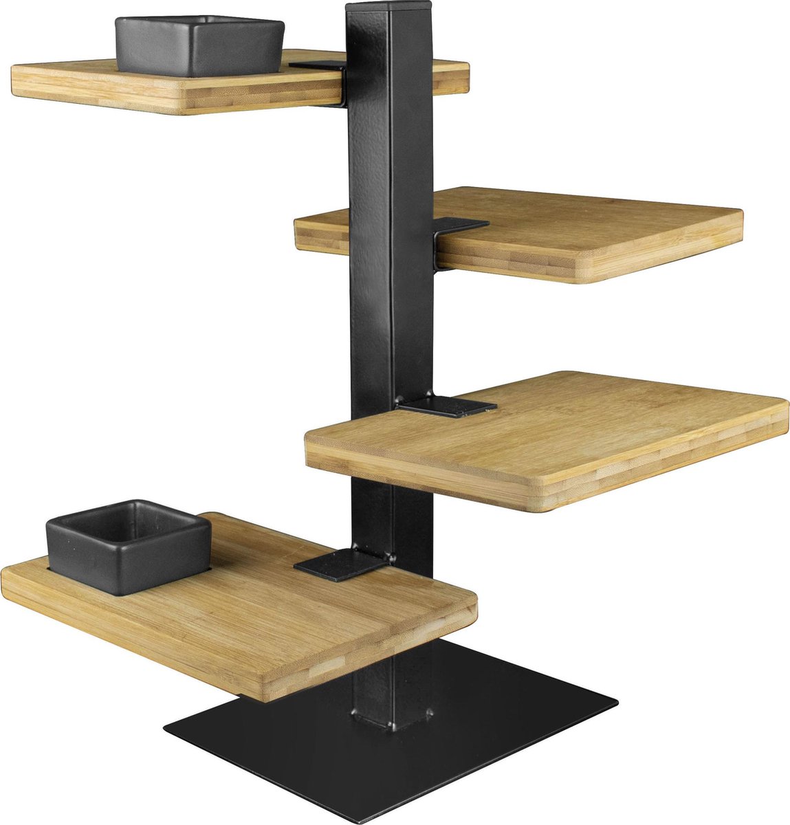 Gusta Serveertoren - 4 bamboe planken