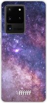 Samsung Galaxy S20 Ultra Hoesje Transparant TPU Case - Galaxy Stars #ffffff