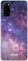 Samsung Galaxy S20 Hoesje Transparant TPU Case - Galaxy Stars #ffffff