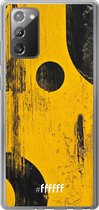 Samsung Galaxy Note 20 Hoesje Transparant TPU Case - Black And Yellow #ffffff